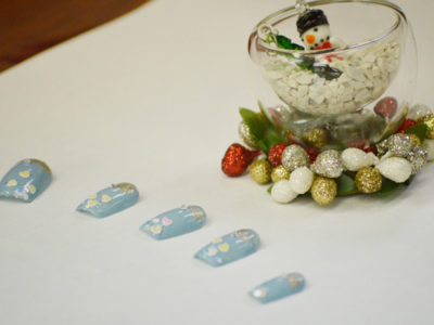 今月の美会はクリスマスネイルでした。