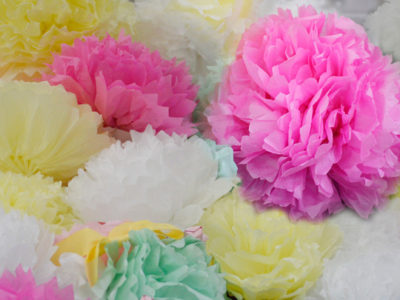 6月の美会は、ペーパーフラワー作りをしました。