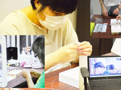 9月の美会は、ローズクォーツを使ったアクセサリー作りでした。