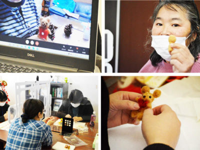 12月美会は、マスコット作りの続き＆クリスマス小物作りでした。