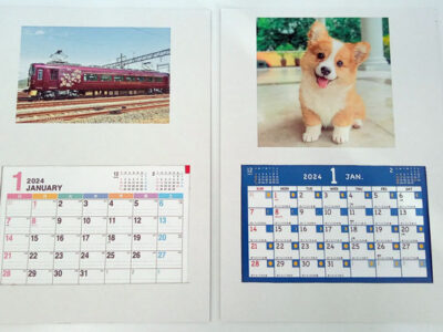 １2月のほっこらぼ会でオリジナルカレンダーを作りました